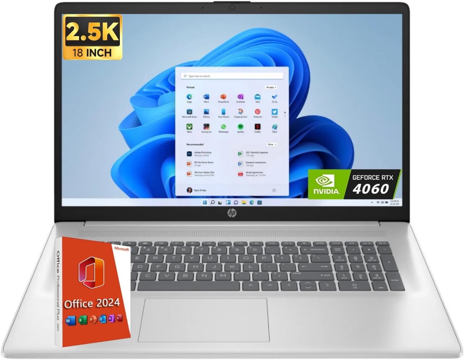 HP 15.6' FHD Touchscreen Business Laptop, Microsoft Office Pro Lifetime, Intel i7-1255U(Up to 4.7 GHz), 32 GB RAM, 1 TB SSD, Intel Iris Xe Graphics, WiFi 6E, Windows 11 Pro, with Accessories