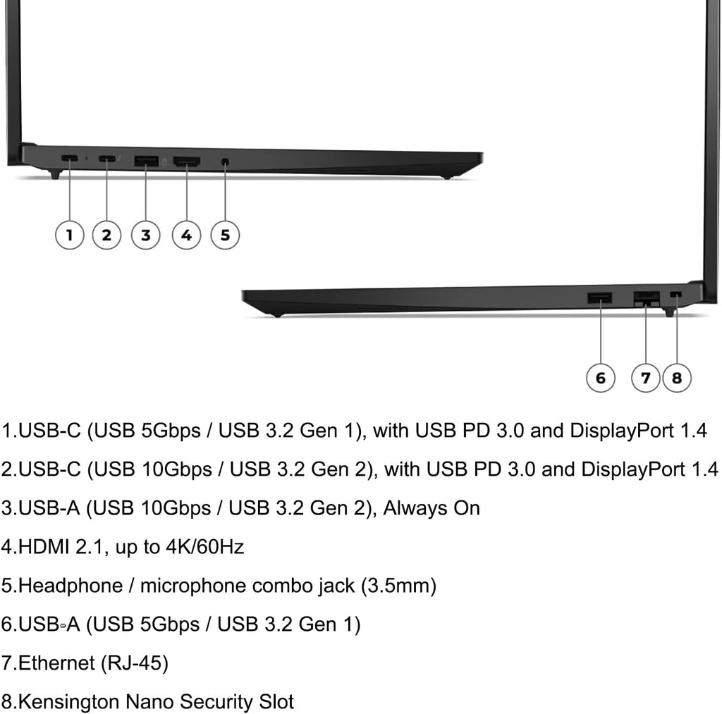 Lenovo ThinkPad E16 G2 Business Laptop Computer, 16' FHD+, AMD 8-Core Ryzen 7 7735HS (Beat i7-1360P), 32GB DDR5 RAM, 1TB PCIe SSD, WiFi 6E, Fingerprint Reader, Backlit Keyboard, Windows 11 Pro