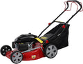 Self-Propelled Lawn Mowers, 141cc 4-Stroke Gas Powered Lawn Mower, 20-Inch Push Mower with 50l Grass Tank, Foldable Handle, 7-Position Single, Lever Height Adjustment, 12-Inch Wheels Red