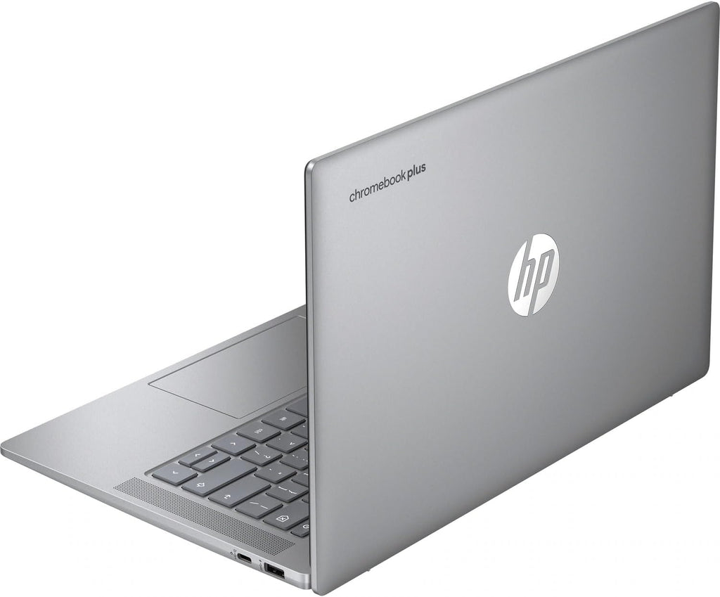 HP 14' Touchscreen FHD Chromebook Plus Laptop Bundle, Intel Core i3-N305, 8GB LPDDR5 RAM, 256GB UFS Storage, Includes Sleeve & Wireless Mouse, Chrome OS