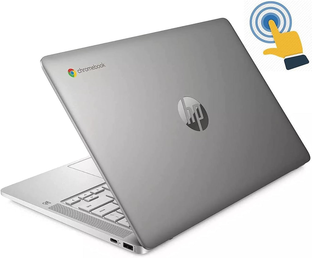 2020 Flagship HP 14 Chromebook Laptop Computer 14' HD SVA Anti-Glare Touchscreen Display Intel Celeron Processor 4GB DDR4 64GB eMMC WiFi Webcam Chrome (Renewed)