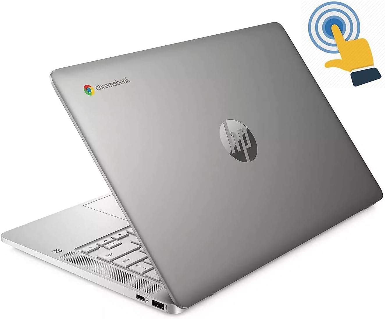 2020 Flagship HP 14 Chromebook Laptop Computer 14' HD SVA Anti-Glare Touchscreen Display Intel Celeron Processor 4GB DDR4 64GB eMMC WiFi Webcam Chrome (Renewed)