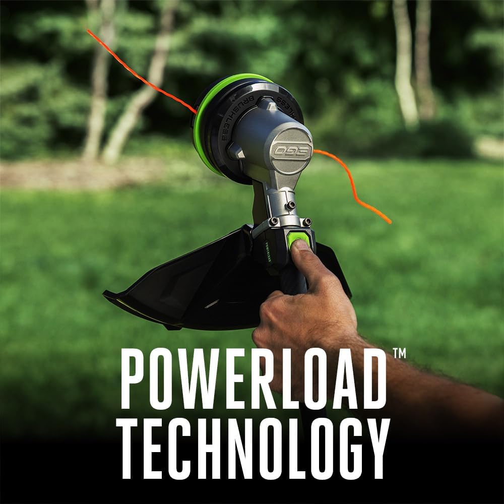 EGO POWER+ String Trimmer, Battery Powered, 16' Trimmer for Weeds and Grass with POWERLOAD, Telescopic Carbon Fiber Shaft, Battery and Charger Not Included - ST1610T