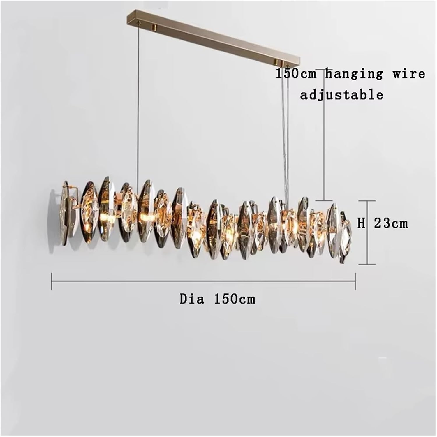 Crystal Gold Silver Modern Pendent Light Independent Design Chandelier Luxury Home Decoration Hanging Lamp,Dining Light Fixtures
