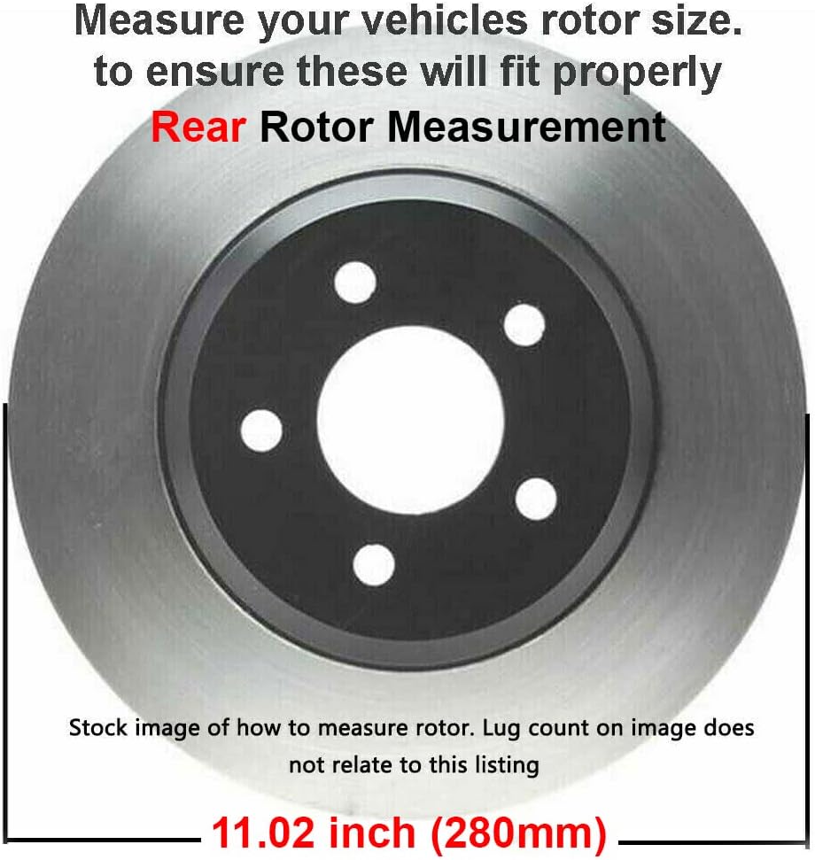 Detroit Axle - Brake Kit for Ford Fusion MKZ Zephyr Milan Mazda 6 Drilled & Slotted Brakes Rotors and Ceramic Brake Pads Replacement : 11.77' inch Front Rotor & 11.02' inch Rear Rotor