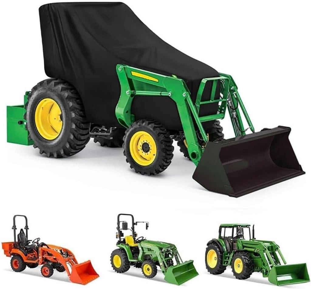 LIYUN Tractor Cover, Waterproof Compact Tractor Cover, 210T Sun, Rain, Dust, Snow Protection, Lawn Mower Cover, 79 X 128 X 259 Cm