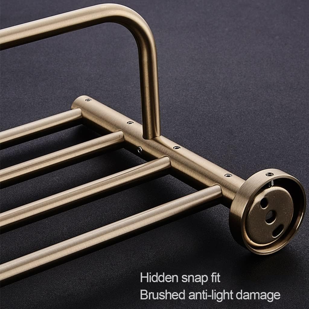 BTZHY Towel Rack Towel Rack Bathroom Hardware Set, Gold Towel Rack, Towel Bar, Towel, Toilet Paper Holder, Susbathroom Accessory Bathroom Hardware/Fi*Ed Towel Rack The New