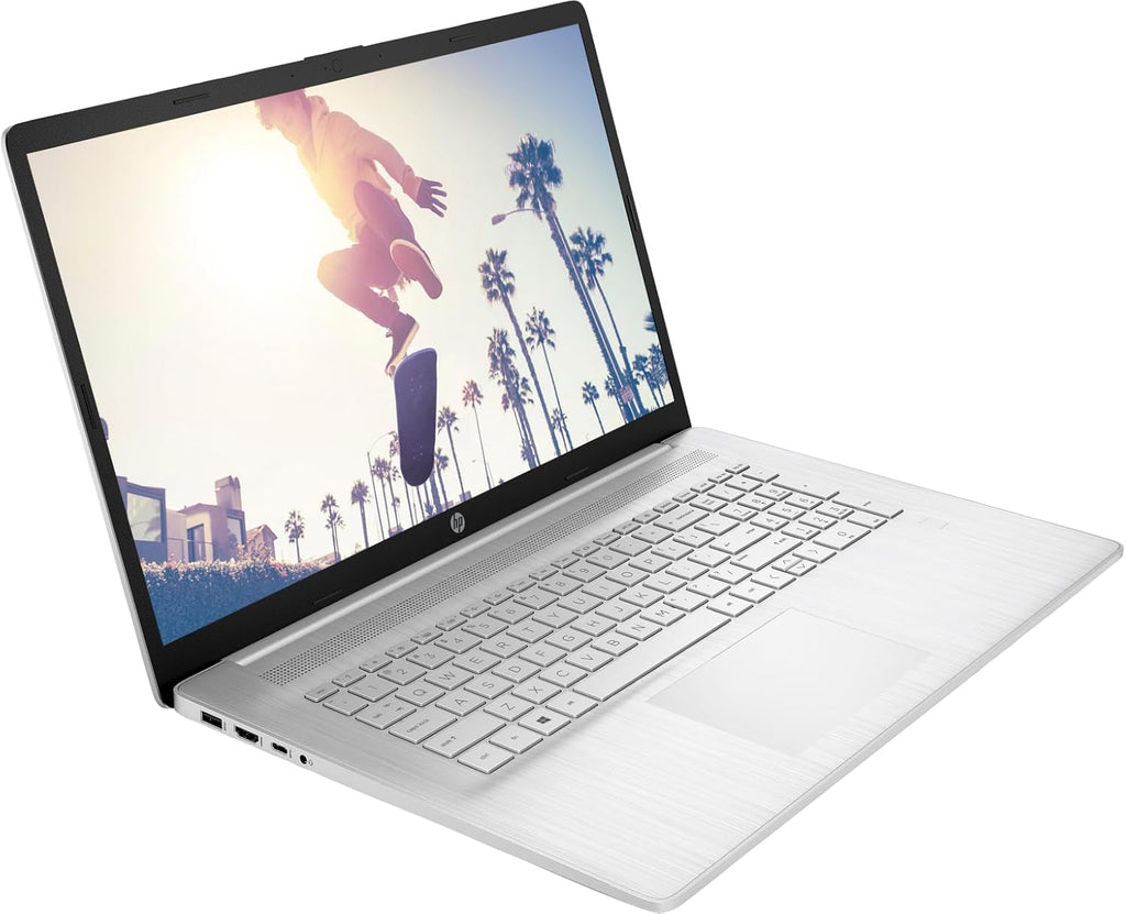 HP 2024 Laptop | 17t-CN300 | 17.3' 1600x900 Touch | Intel-10 Core i7-1355U | Intel Iris Xe Graphics |32GB DDR4 | 1TB SSD | Windows 11 Home | Wi-Fi 6 - BT 5.3-720p Camera - Copilot - Natural Silver