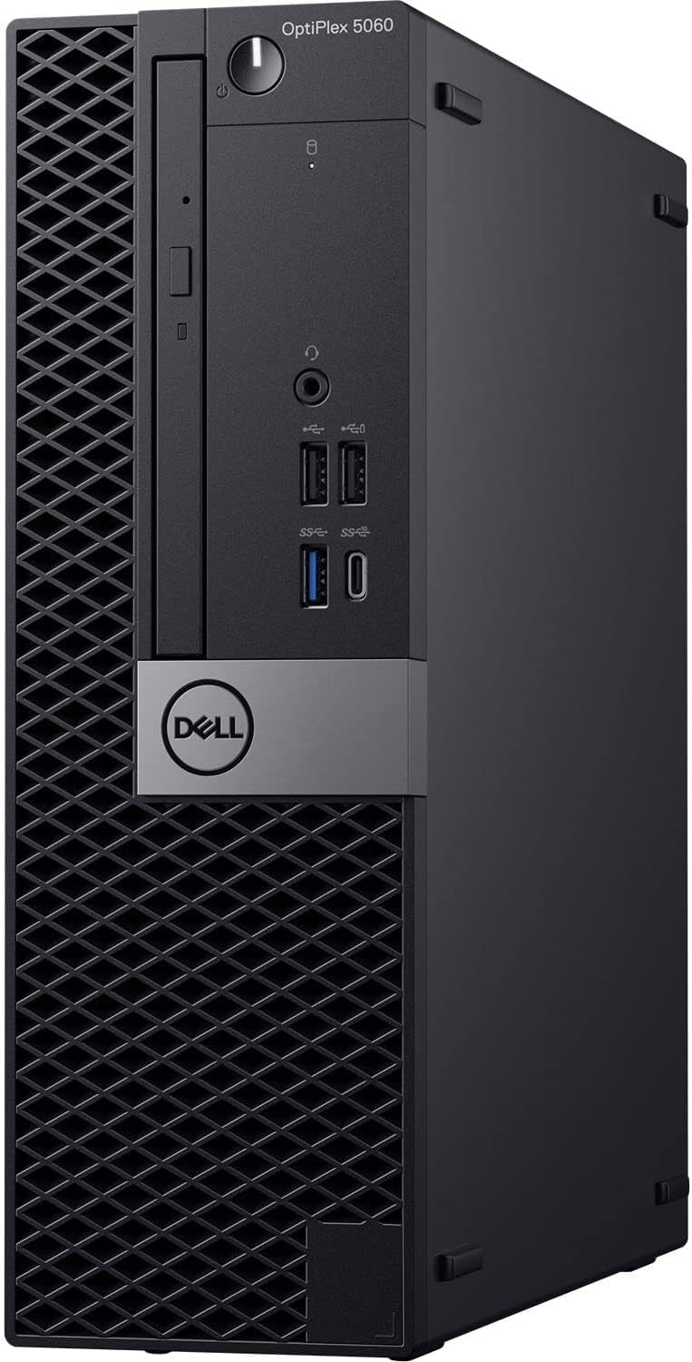 Dell 5060 Desktop PC w/RGB LEDs | Windows 11 Pro | Intel i5-8500 | 16GB RAM 500GB SSD | RENEWED 24' FHD Monitor | Home or Office Optiplex Computer | 5G WiFi + BT (Renewed)