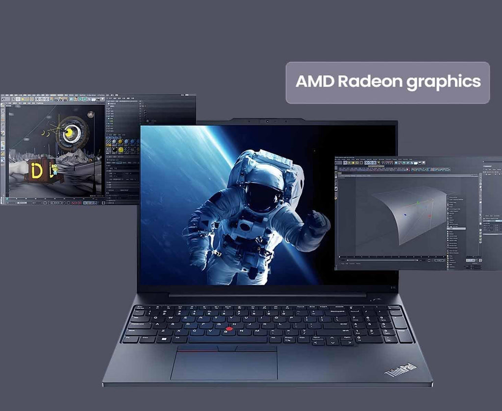 Lenovo ThinkPad E16 Gen 3 AI Business Laptop 16' IPS FHD+ Display (AMD Ryzen 5 230 (> Ryzen 5 7535U), 32GB DDR5, 1TB SSD, Fingerprint, Thunderbolt 4, Backlit, 5MP RGB Webcam, Win11Pro) with Copilot