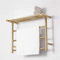 Heated Towel Rail Bathroom Wall Heater Towel Warmer, Wall Mounted Towel Bar, Gold Towel Warmer Creative Modern Stainless Steel, 480X 610X 230Mm,Open Wire,Open Wire