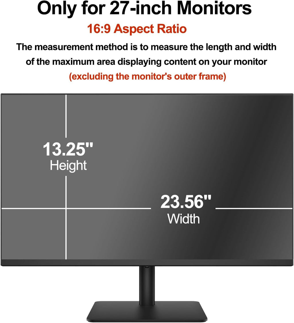 [5 Pack] 27 Inch Computer Privacy Screen Protector for HP Dell Acer Samsung LG and More, Removable Security Shield Filter for 16:9 Aspect Ratio Monitor Like ViewSonic Sceptre AOC Koorui BenQ and More