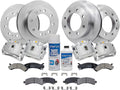 Detroit Axle - Brake Kit for 2003-2020 Express Savana 3500, 2006-2016 Express Savana 2500, Front & Rear Disc Brake Rotors Ceramic Brake Pads Brake Calipers Replacement