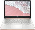 HP 2022 Premium 14-inch HD Thin and Light Laptop, Intel Quad-Core Processor, 8GB RAM, 64GB Storage, Long Battery Life, Webcam, Bluetooth, HDMI, Wi-Fi, Rose Gold, Windows 11 + 1 Year Microsoft 365
