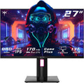 KTC 27' 1440p 170Hz Gaming Monitor, 2K QHD 1ms GTG Fast IPS, HDR, HDMI/USB C/DP, FreeSync & G-Sync, Swivel Tilt Height Pivot Adjustable, H27T22 (Renewed)