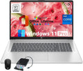 HP 17 inch Touchscreen Laptop Computer Business, MS Office, 17.3' HD+ Display, Intel 10-Core i7-150U(up to 5.4 GHz), Backlit Keyboard, Wi-Fi 6, Windows 11 Pro(64GB RAM|1 TB SSD)