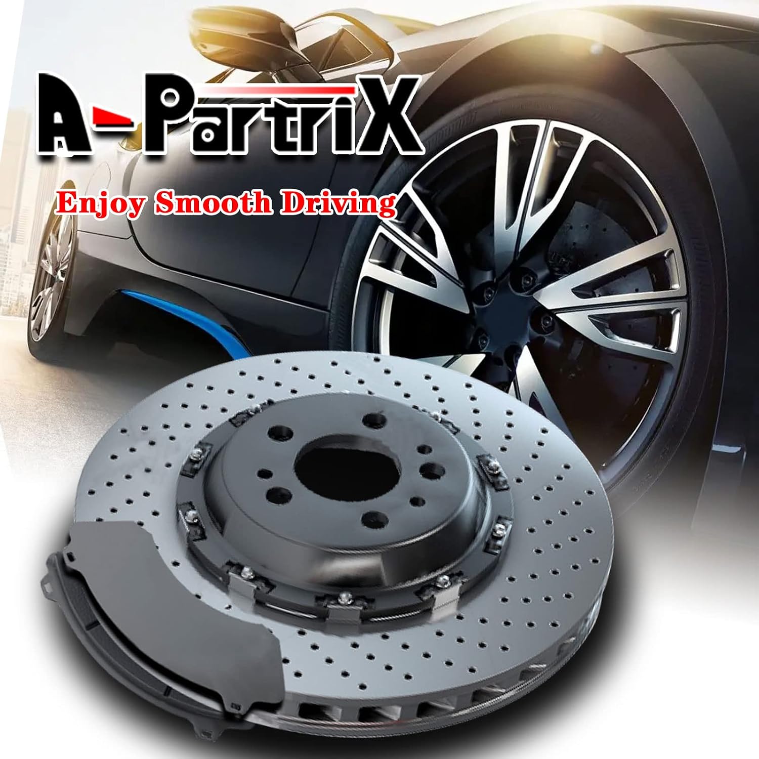 Brakes and Rotors - Front Brake Pads and Rotors Kit, Brake Kit Replacement, Break Pad and Break Rotor Set fits Ford Fiesta 2019 2018 2017 2016 2015 2014 2013 2012 2011