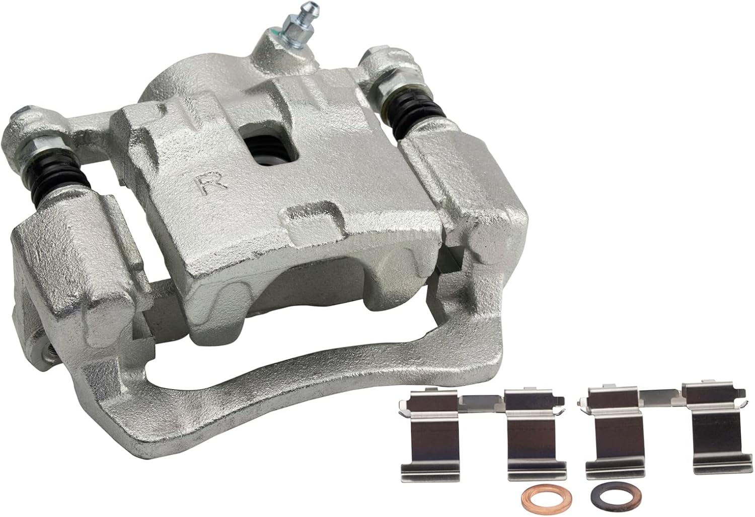 TRQ Rear Brake Pad and Rotor Set Ceramic Rotors Calipers Compatible with 2009-2013 Subaru Forester 2008-2014 Impreza