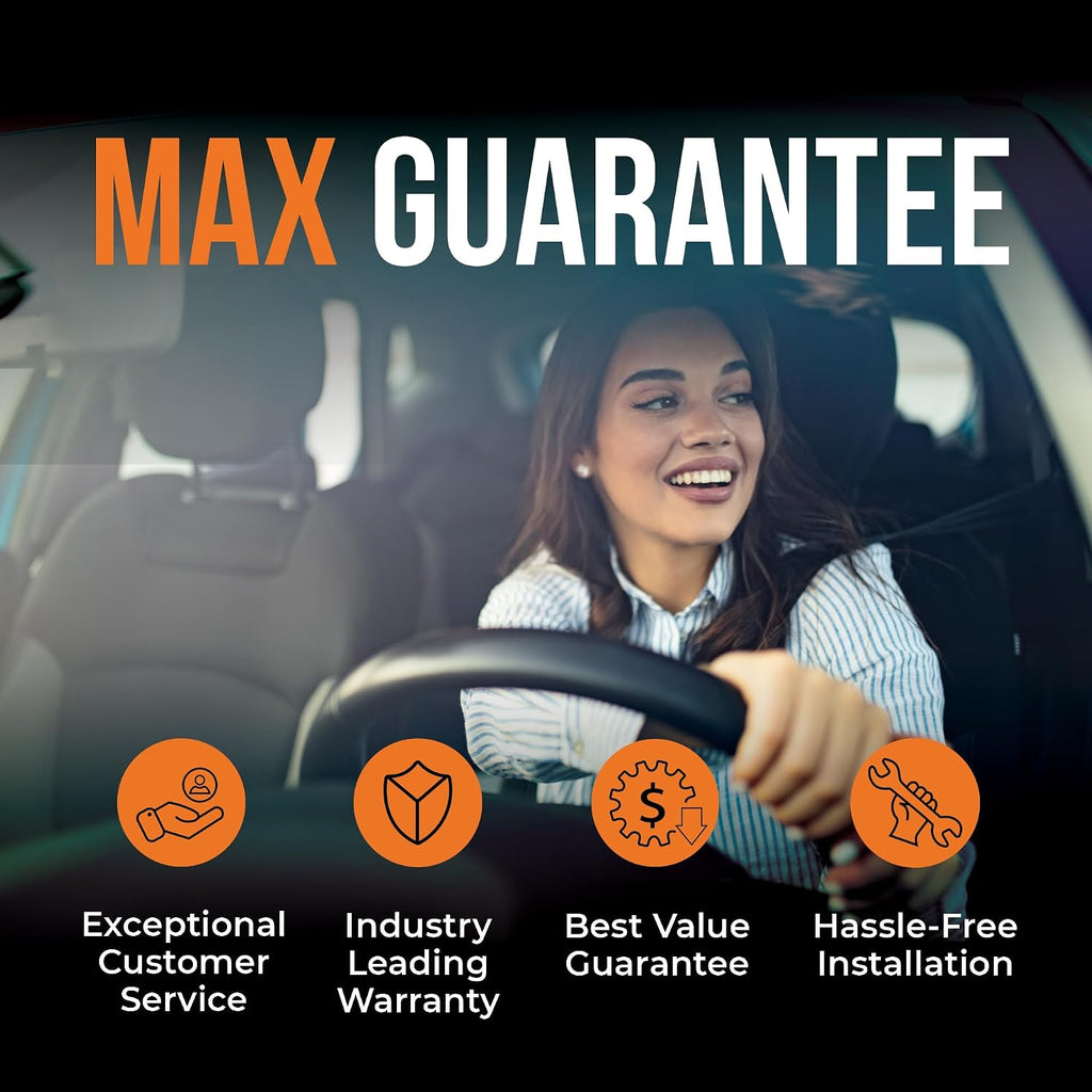 Max Advanced Brakes Front & Rear Brake Kit Compatible With 2006-2008 2009 2010 2011 Acura CSX Premium Touring iTech Replacement Premium OE Disc Brake Rotors and Ceramic Brake Pads