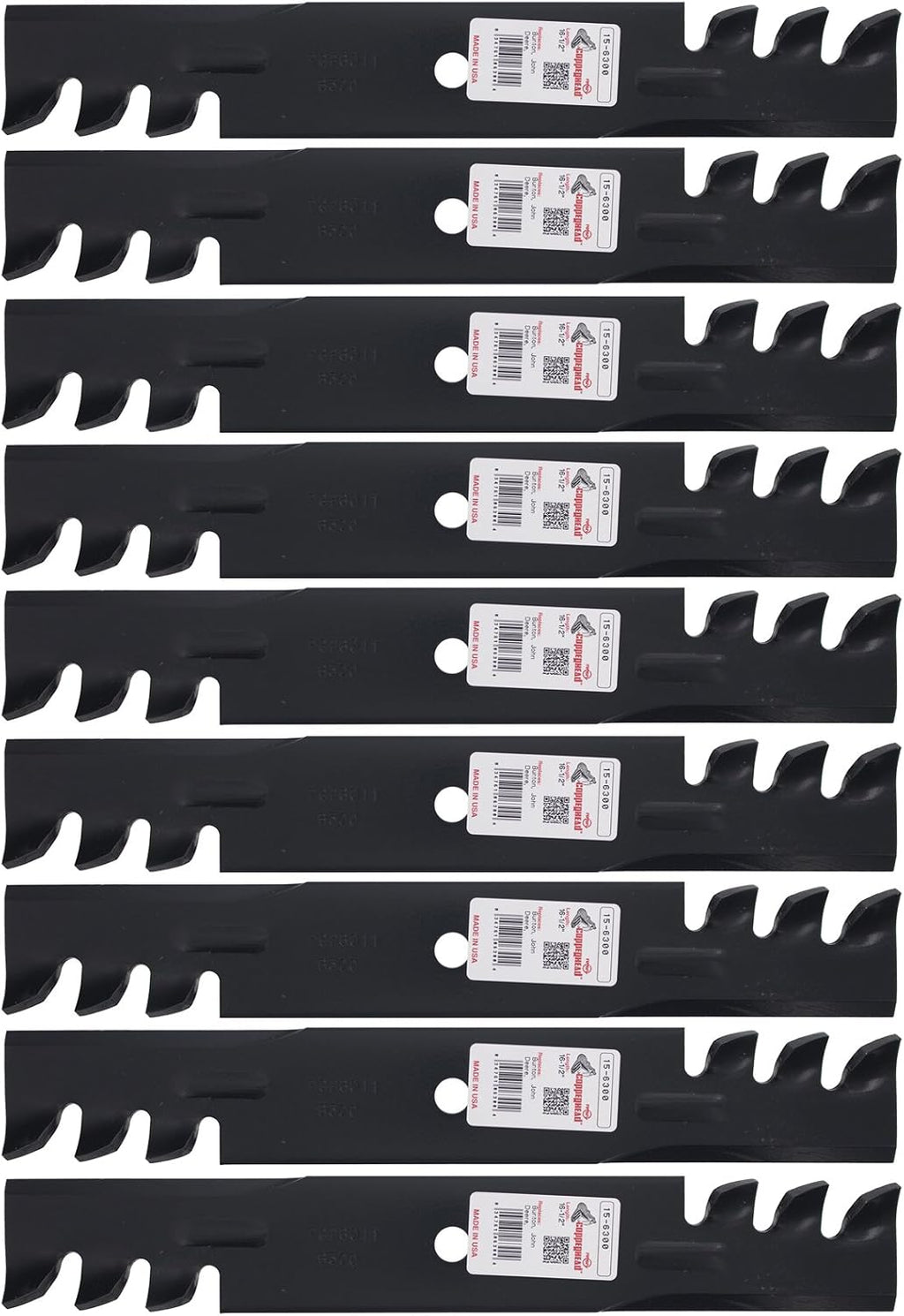 Rotary 6300 Mower Blades for Bad Boy Bunton Scag Snapper 16-1/2' Length 2-1/2' Width .204' Thickness 5/8' Center Hole Fits 32in. 48in. Deck