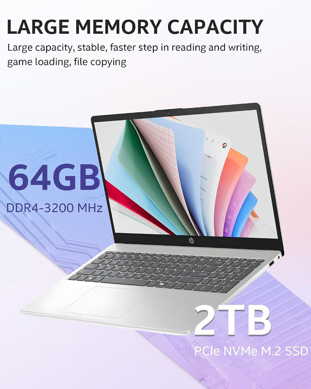 HP 2026 i7 Touchscreen Laptop, 15.6' FHD Display, Intel i7-1355U (32GB RAM | 1TB SSD), Copilot Key, Numeric Keypad, Webcam, Windows 11 Pro, WiFi 6 & Bluetooth with SXK Accessory Kit