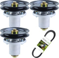 3 Pack 601804 Spindle Assembly with 604704 Spindle Pulley 604711 Belt (5/8x154) Replaces 607418 Spindle Assembly for Huster Raptor SD 60, Raptor 60, SD 60, Hustler XD 60, 932541 Decks