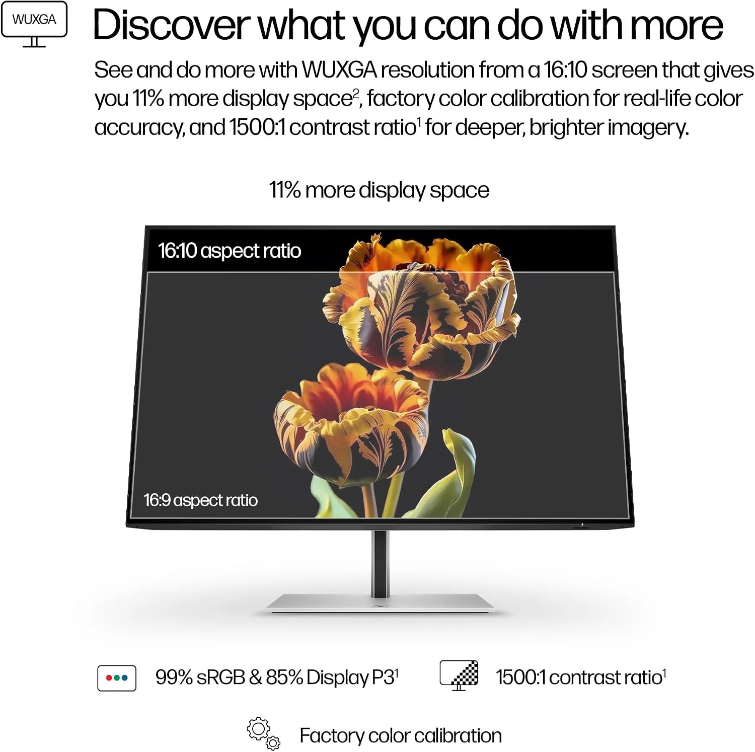 HP Series 7 Pro 24 Inch WUXGA Desktop Monitor 724pn 100Hz IPS 16:10 350 nits Anti-Glare Height Adjustable Tilt Swivel Pivot VESA Mountable HDMI USB Hub DisplayPort 5ms Black/Silver 8X534AA (Renewed)