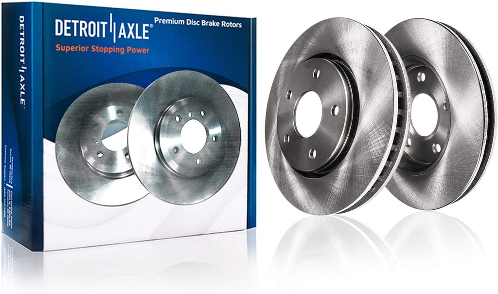 Detroit Axle - Brake Rotors for 2006-2012 Honda Accord 2009-2014 Acura TSX Disc Brake Rotors Replacement : 11.81' inch Front and 11.10' inch Rear Rotor