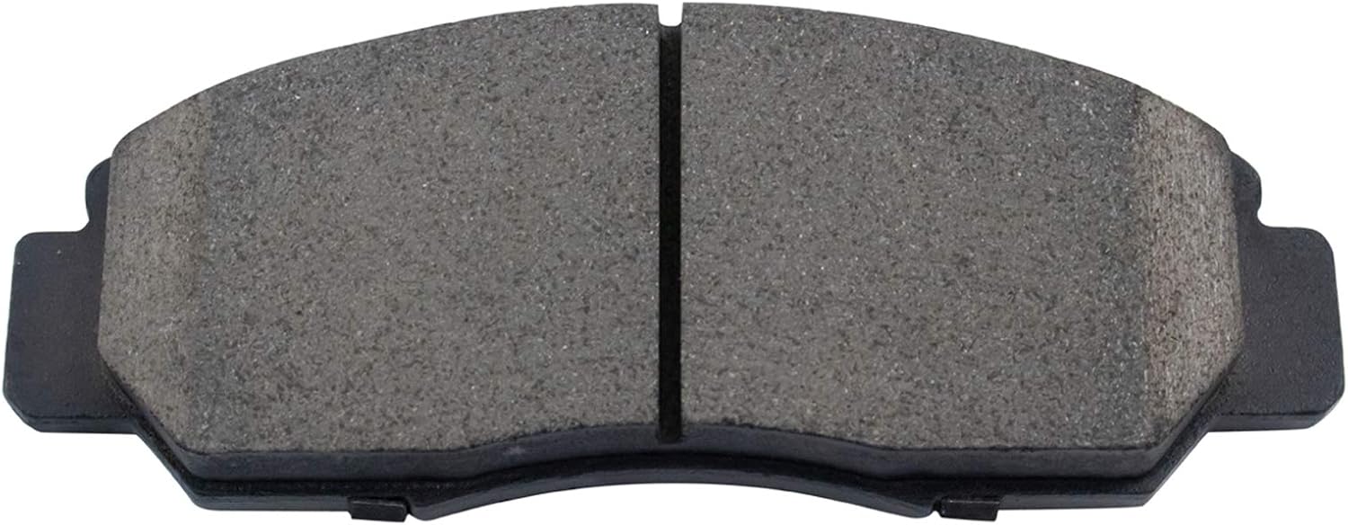 TRQ Front Brake Pad and Rotor Set Ceramic Vented Rotors Calipers Hoses Compatible with 2003-2007 Honda Accord