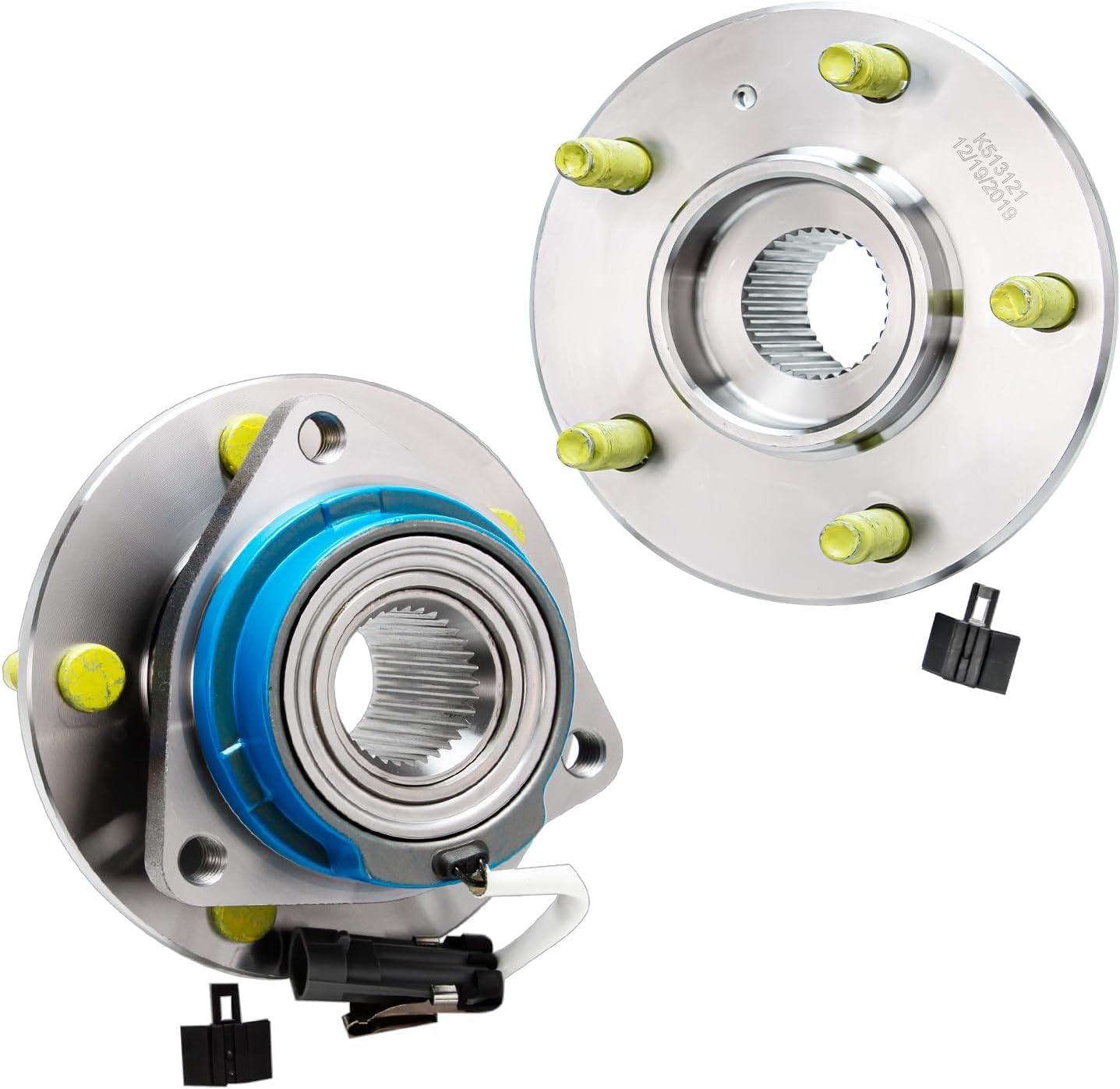 Detroit Axle - Front Brake Kit Wheel Bearing Hubs for 2000-05 Buick LeSabre Chevy Impala Monte Carlo Pontiac Bonneville 97-04 Park Avenue 97-05 Deville Replacement 11.92 inch Brake Rotors Brakes Pads