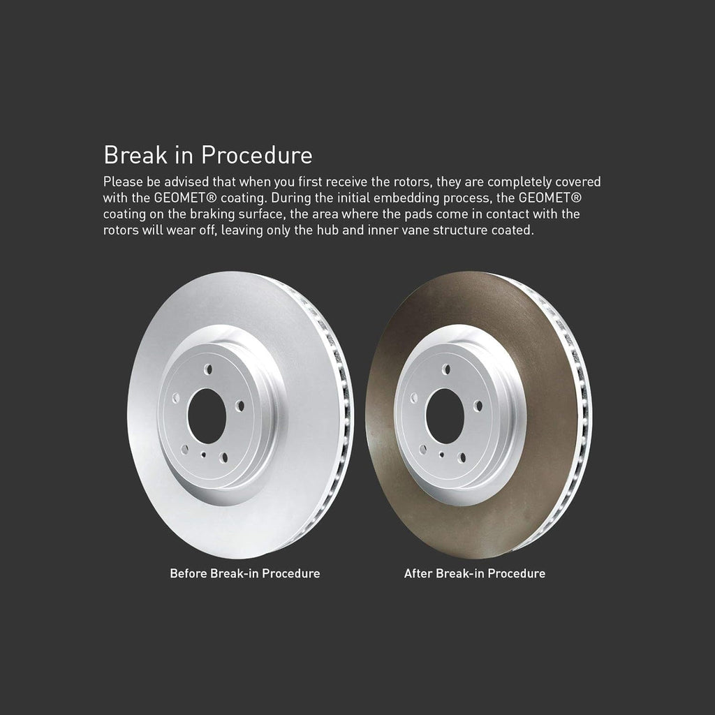 R1 Concepts Front and Rear Brake Kit| Ceramic Brake Pads and Blank Brake Rotors| WDWN2-63051 | 11.6' Front & 11.8' Rear