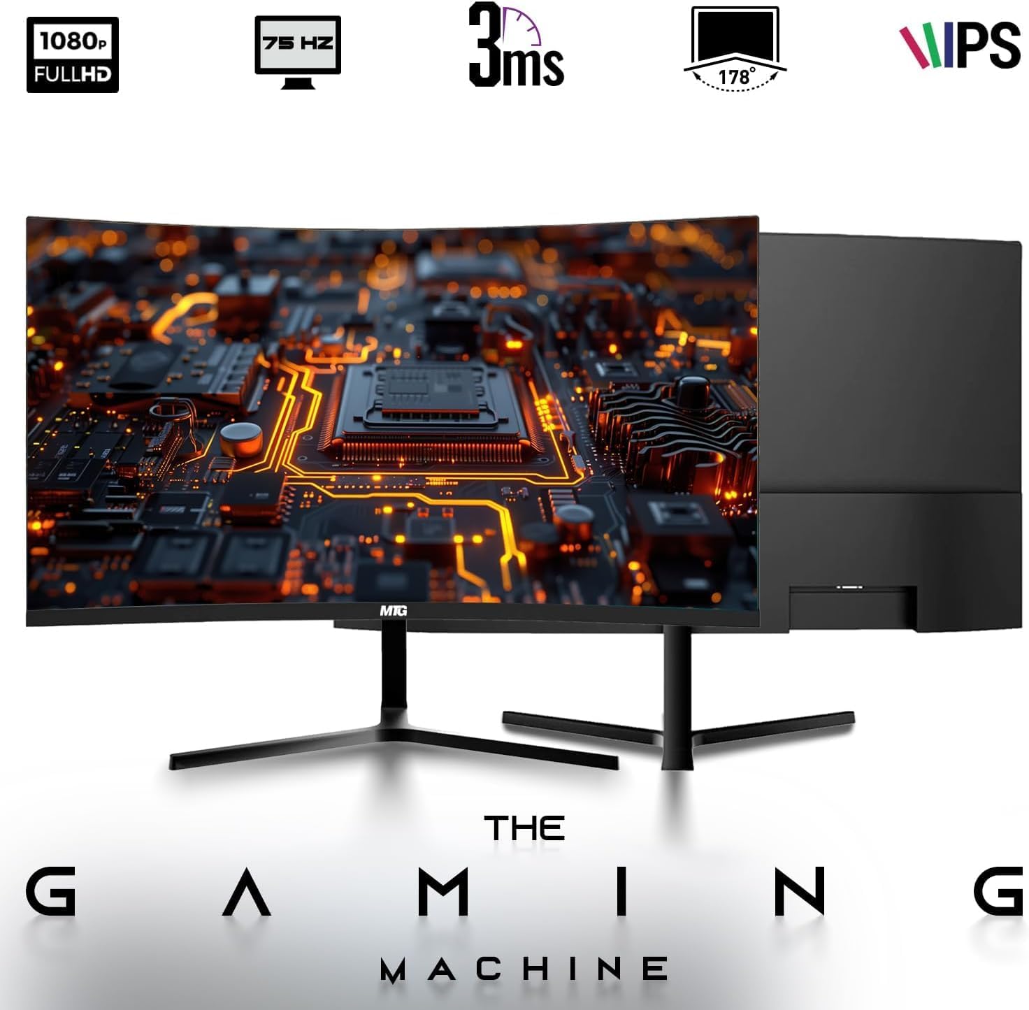 Dell Optiplex Tiny Mini Desktop PC, Core i5, 32GB RAM, 1TB SSD with Dual 32 inch Curved Monitor, AI Enabled RGB Keyboard Mouse, RGB Soundbar and Webcam Windows 11 (Renewed)