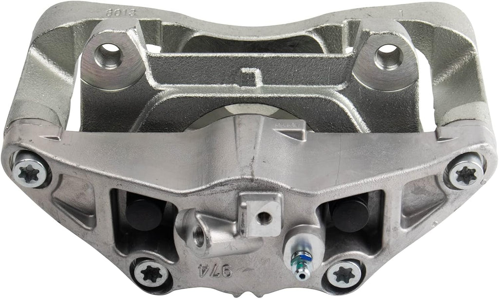 TRQ Performance Front Brake Pad and Rotor Set Ceramic Vented Coated Rotors Calipers Compatible with 2005-2006 Audi A4 A4 Quattro
