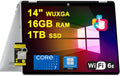 HP OmniBook 5 Flip 2-in-1 Laptop 14' WUXGA IPS Touch Intel 10-core Core 7 150U 16GB DDR5 1TB SSD Backlit Wi-Fi6E 5MP IR Privacy Camera Win11Pro w/ICP Hub