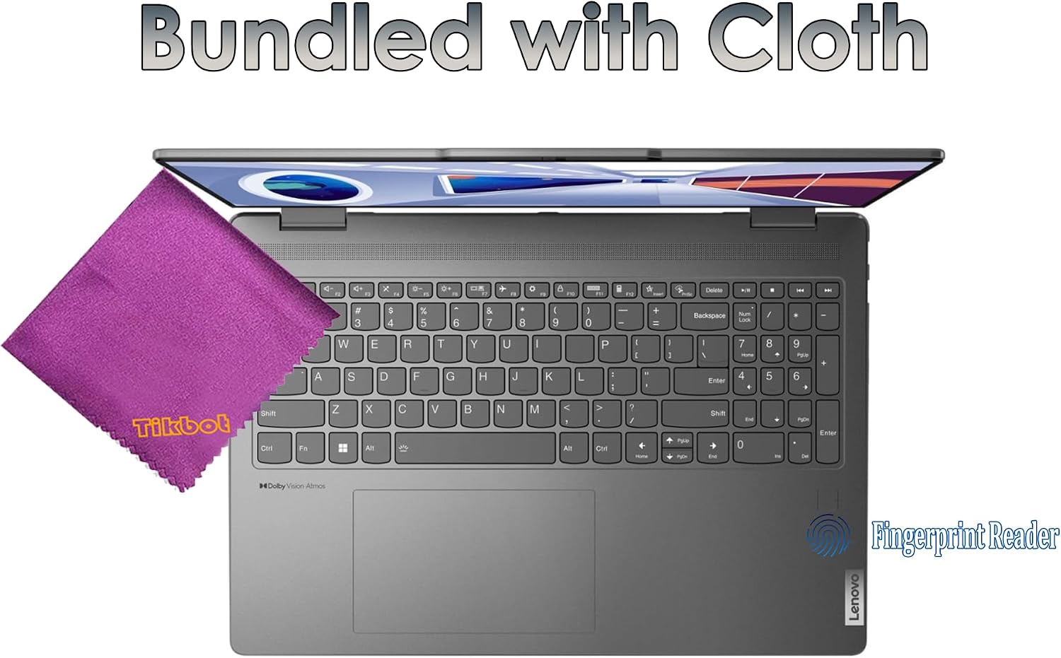 Lenovo - Yoga 7i 16' 16:10 300 Nits WUXGA 2 in 1 Touch-Screen Laptop – 12-Core Ultra 5 125U(Beats i7 1355U) - 2xThunderbolt4 - Wi-Fi6E - Backlit KB- Storm Grey Win11 W/Cloth (16GB RAM | 512GB SSD)
