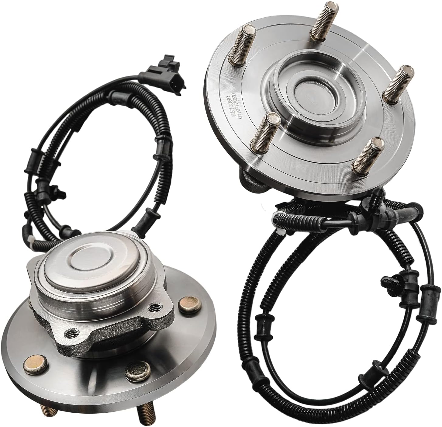 Detroit Axle - Rear Brake Kit for 2008-2011 Chrysler Town & Country Dodge Grand Caravan, 2009-2011 VW Routan, Disc Brake Rotors Ceramic Brake Pads Wheel Bearing Hubs 2010 Replacement: 12.00'' inch