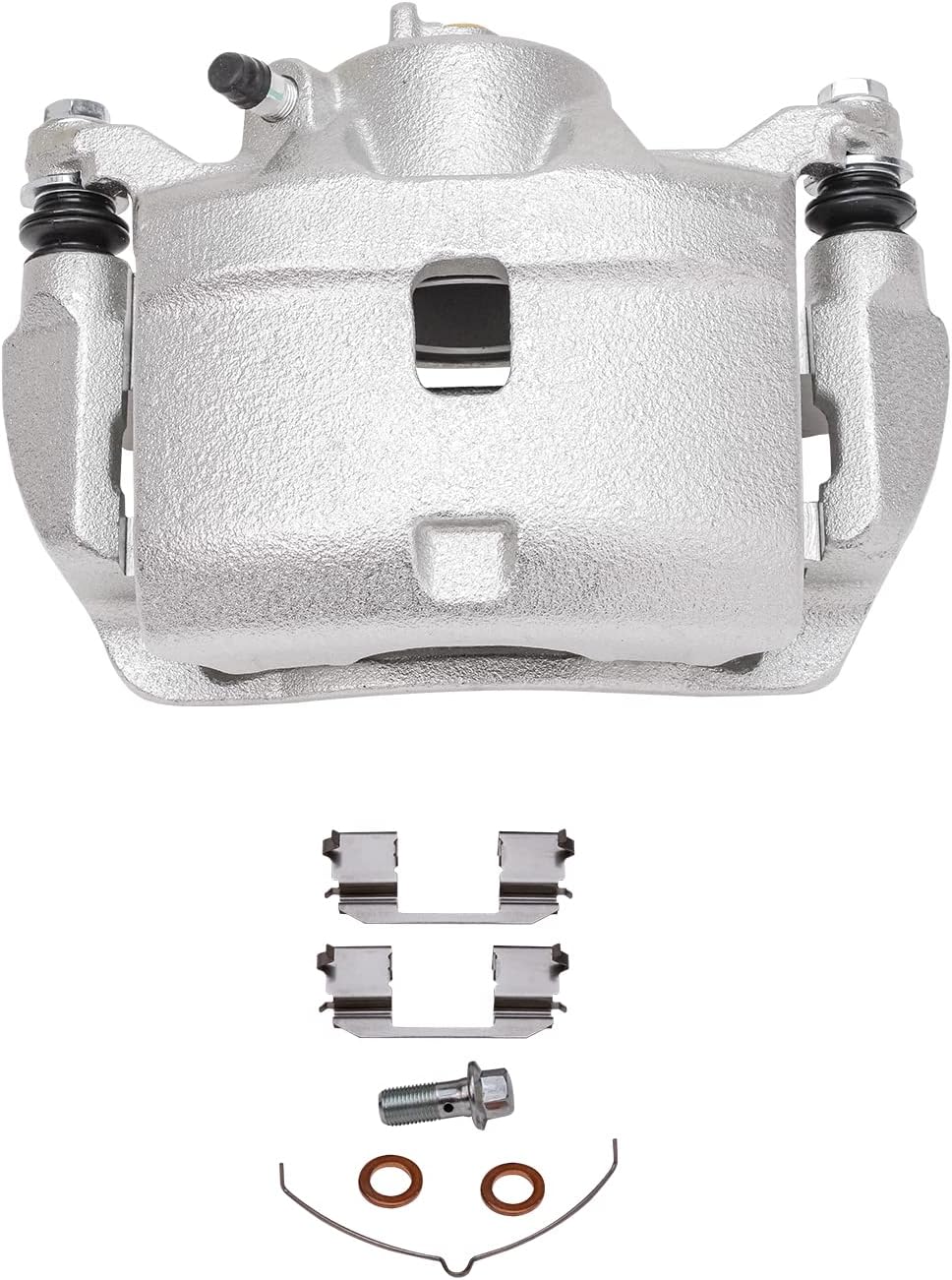 Detroit Axle - 4pc Brake Calipers for 2003-2011 Honda Element Disc Brake Calipers w/Brackets 2004 2005 2006 2007 2008 2009 2010 Front and Rear Replacement