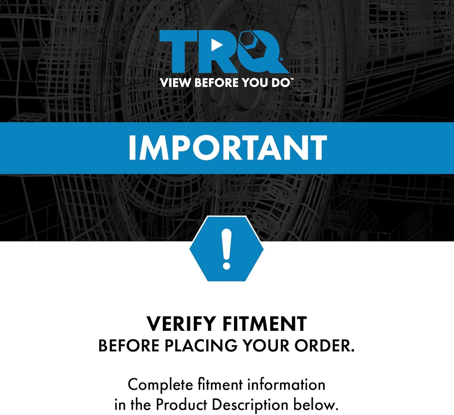 TRQ Rear Brake Pad and Rotor Set Ceramic Vented Rotors Calipers Compatible with 2015 Dodge Charger