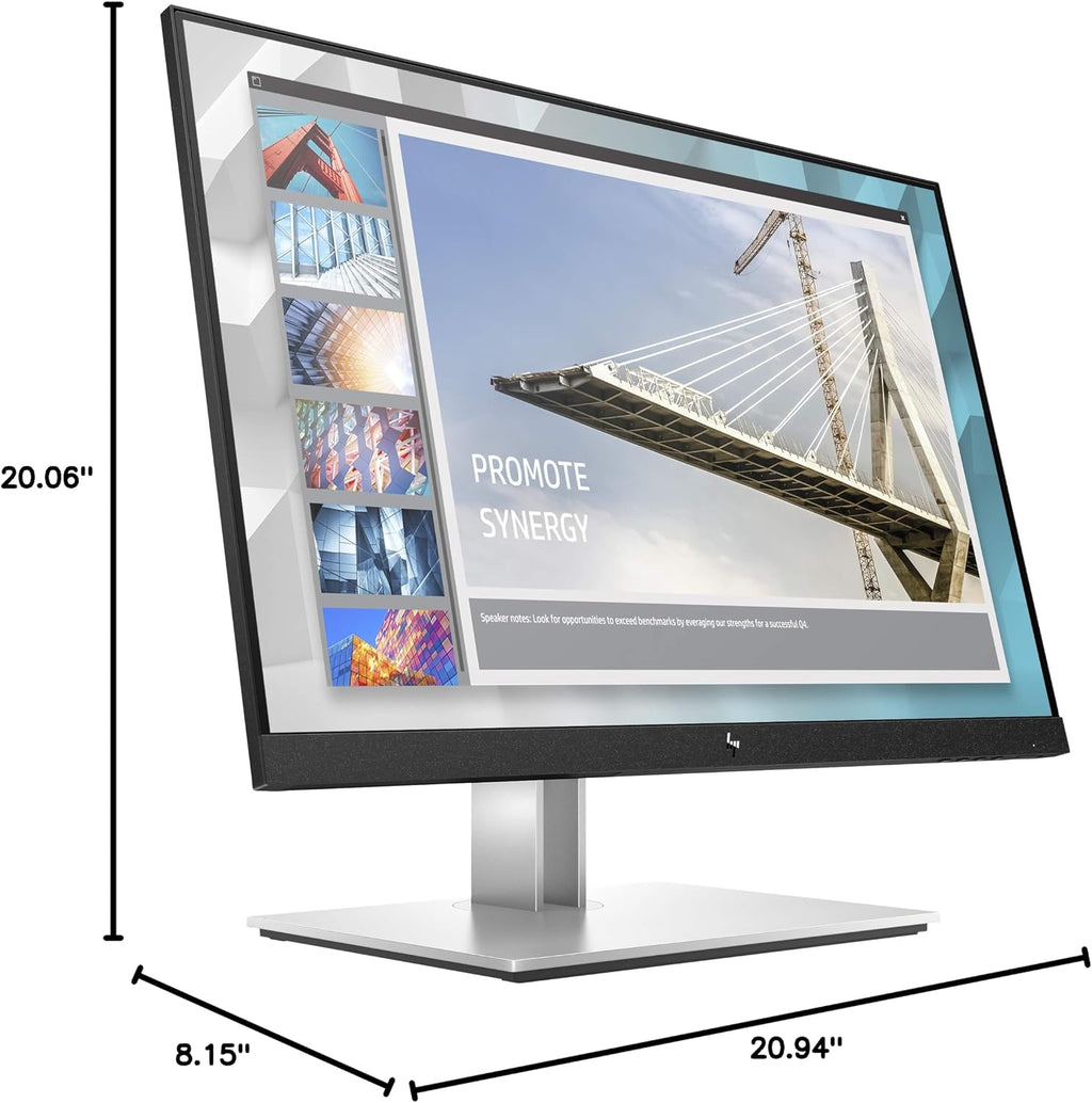 HP E24i G4 24inch IPS WUXGA E-Series E24i G4, 61 cm, W125917111 (E-Series E24i G4, 61 cm (24), 1920 x 1200 Pixels, WUXGA, 5 ms, Black, Silver)
