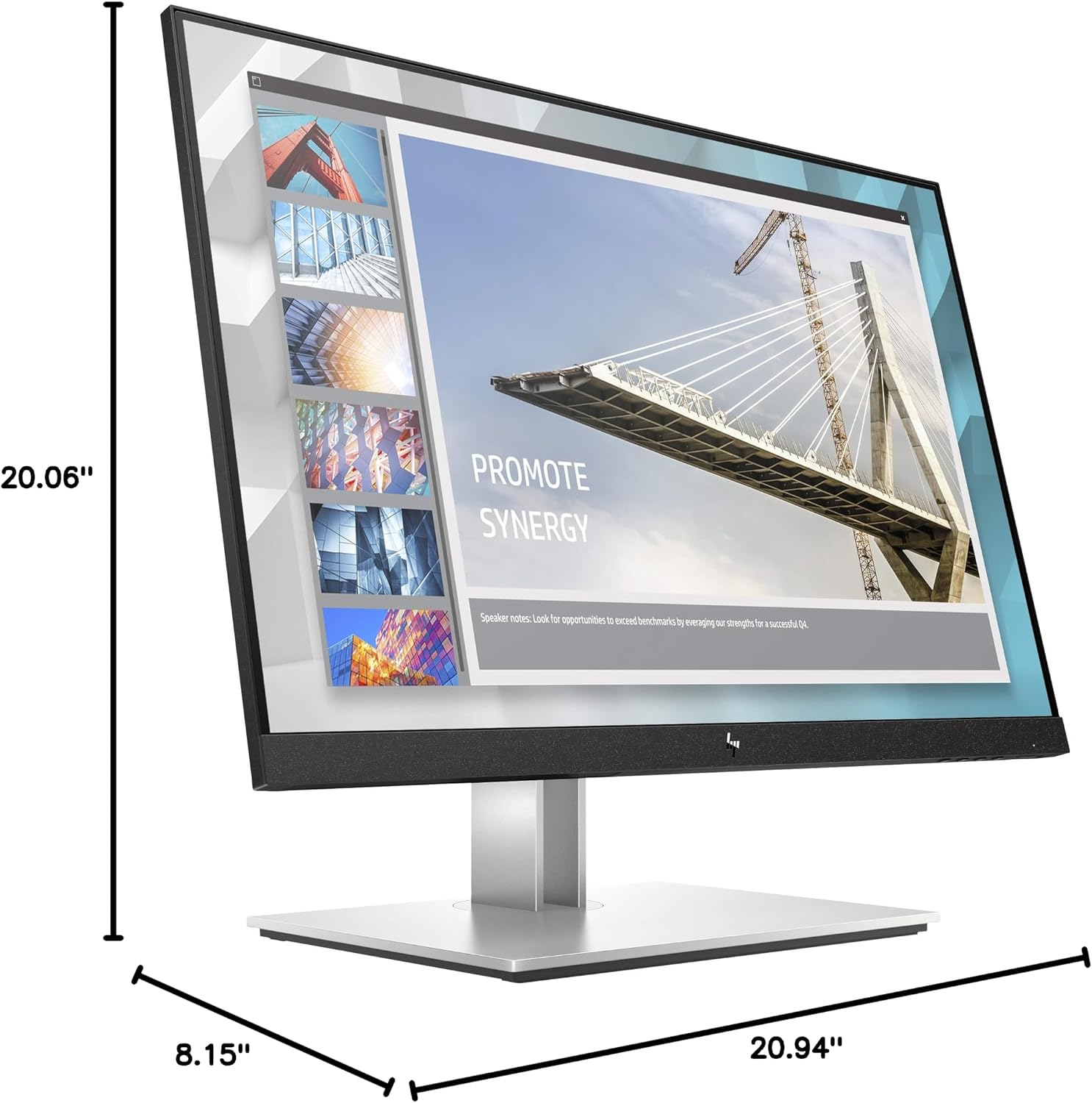HP E24i G4 24inch IPS WUXGA E-Series E24i G4, 61 cm, W125917111 (E-Series E24i G4, 61 cm (24), 1920 x 1200 Pixels, WUXGA, 5 ms, Black, Silver)