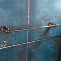 Bathroom Hardware Set Brown Bronze Rose Gold Towel Rack Set Towel Bar Toilet Paper Holder Towel Ring Wall Mounted Bathroom Accessories Kit Wall Mounted,Single Glass(Single Lever)