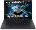 Lenovo ThinkPad E14 Gen 7 Business AI PC Laptop (14' FHD+, AMD Ryzen 7 250 (> Intel Ultra 7 155U), 32GB DDR5 RAM, 1TB SSD), Backlit KB, Fingerprint, 5MP Webcam, Ethernet, Wi-Fi, Win 11 Pro, 2026
