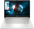HP 14' HD Laptop with Microsoft Office and 1TB Cloud Storage (1-Year)| 4GB RAM| 128GB SSD & 128GB Portable SSD| Intel 4-Core CPU (Beat i3-10110U)| Ultra Light| Webcam| Windows 11| RK Bundle|Silver