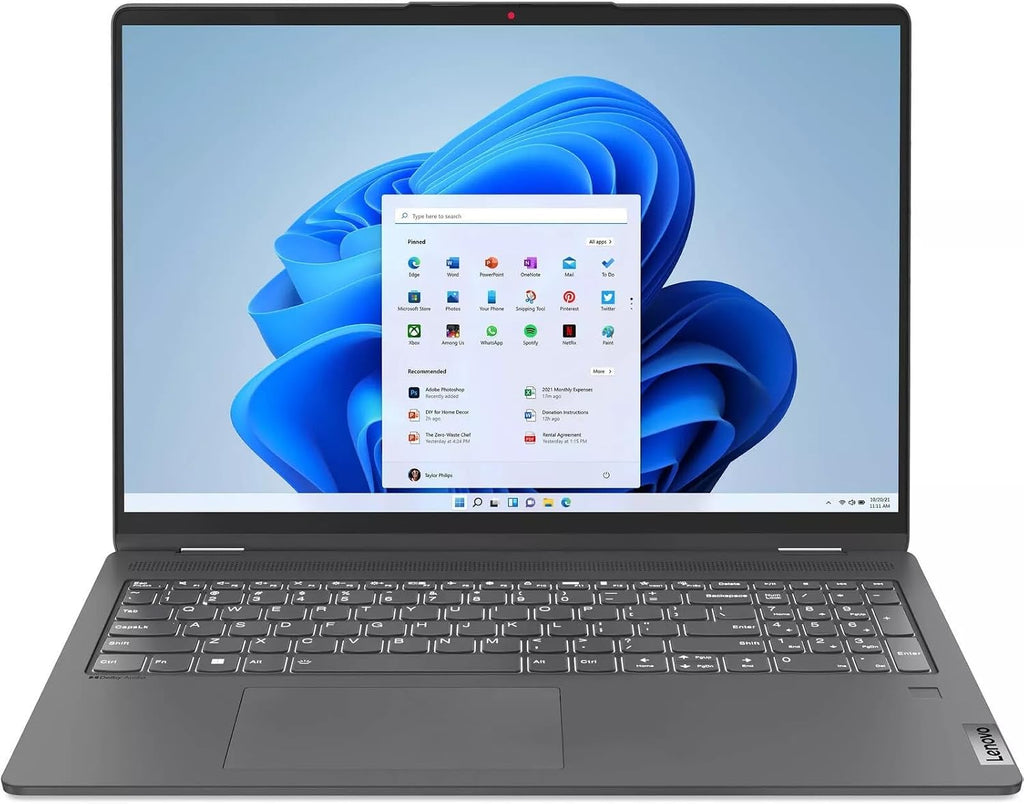 Lenovo Flex 5 2-in-1 Touchscreen Laptop Intel (10-core) i7-1255u up to 4.7GHz 16in WUXGA 8GB DDR4 512GB SSD WiFi + BT FP Reader HDMI W11 (Flex5 - Renewed)