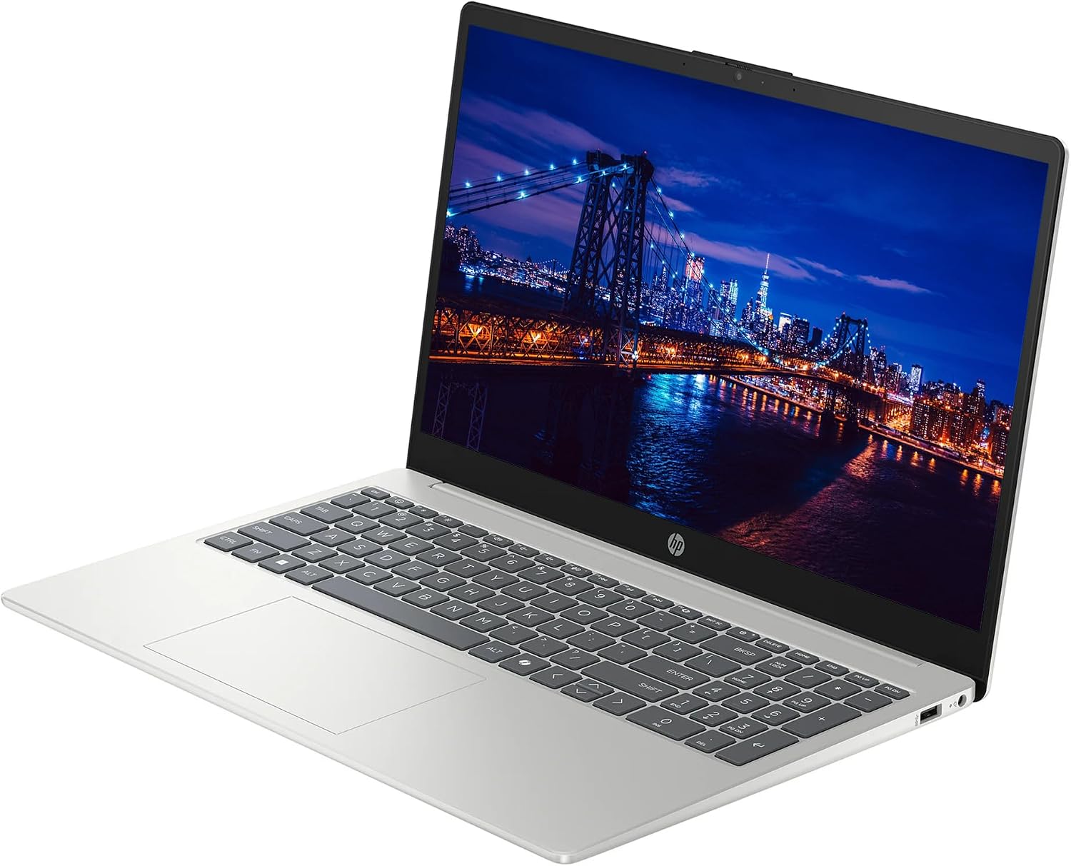 HP Touchscreen 15.6' FHD Business Laptop Computer, Intel Core i7-1355U 10-Core Processor, Windows 11 Home, 32GB RAM 1TB SSD, Numeric Keypad, SageNova Earphones, Natural Silver