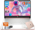 HP 2026 14 Laptop Computer Student Business, Copilot AI, Intel N150, 16GB RAM, 512 GB Storage(128GB UFS+256GB MSD+128GB UFD), 1-Year Office 365, WiFi 6, Ultralight, Portable, Windows 11 Pro, Rose Gold