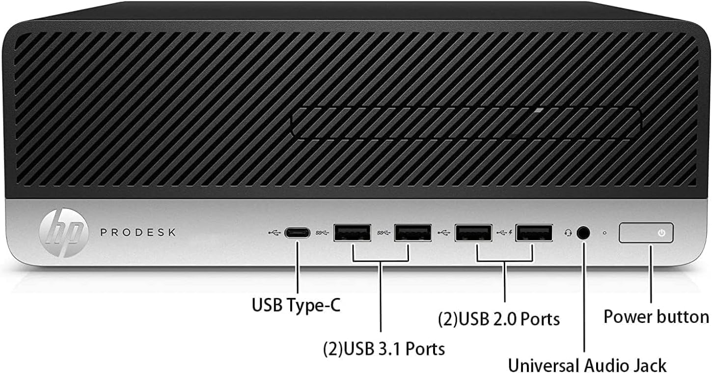 HP EliteDesk 800 G4 SFF Business Desktop PC with New 23.8' FHD Monitor, Intel Core i7-8700, 32GB RAM, 1TB SSD, Mouse & Keyboard, Windows 11 Pro(Renewed)