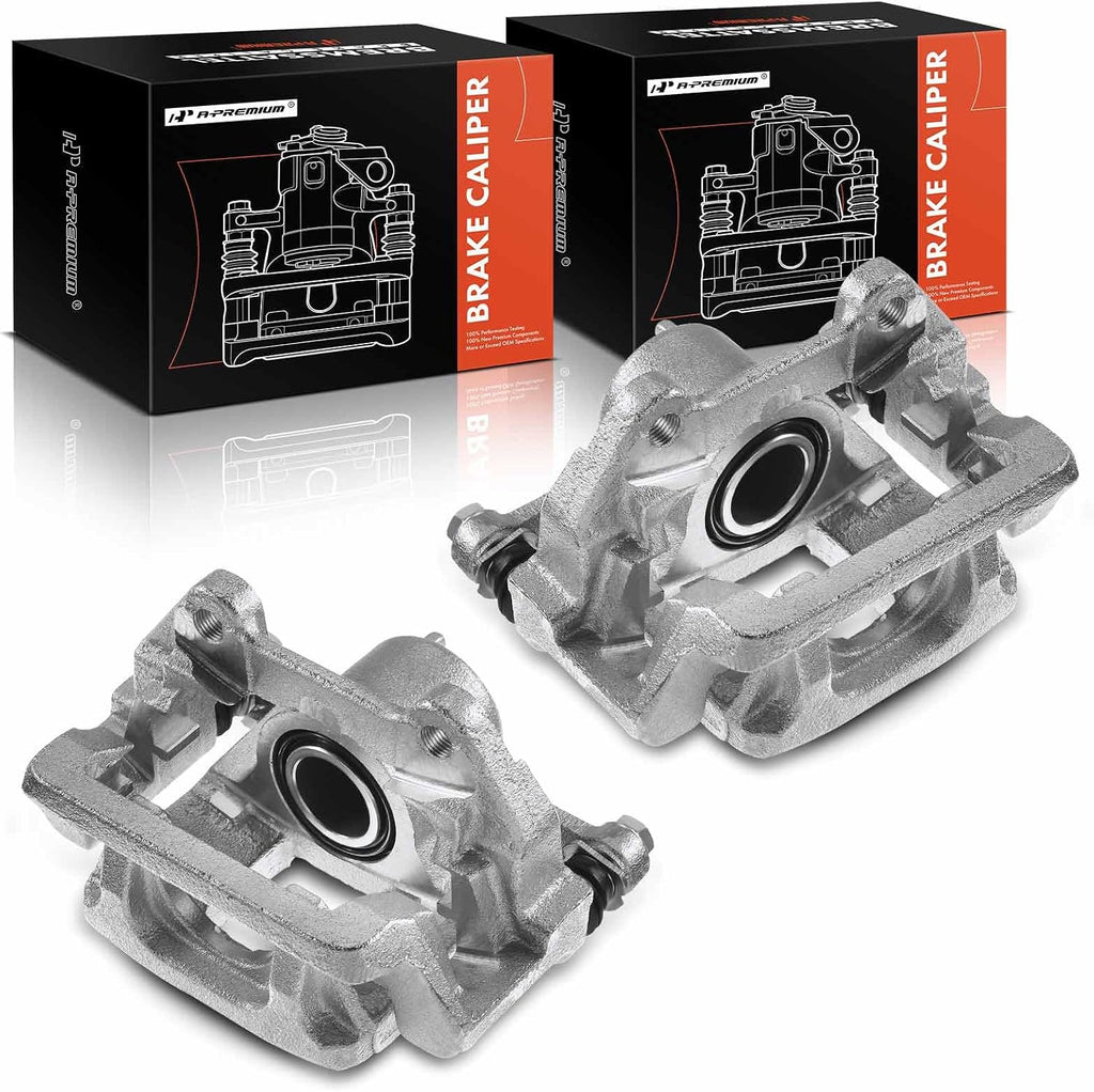 A-Premium Rear 2PCS Disc Brake Caliper Assembly with Bracket Compatible with Honda Models - Pilot 2009-2015, V6 3.5L