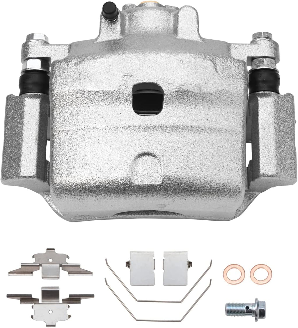 Detroit Axle - Front Brake Kit for 2006-2012 Ford Fusion Mercury Milan 2007-12 Lincoln MKZ 06-13 Mazda 6 Disc Brake Rotors Brake Calipers Replacement Ceramic Brakes Pads