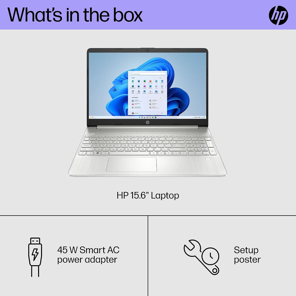 HP 2024 15.6' FHD Thin Light Business Laptop, 6-Core Intel i3-1215U (Beat i5-1135G7), 16GB RAM, 1TB SSD, UHD Graphics, Fingerprint Reader, HD Webcam, Wi-Fi 5, Win 11 Pro +MarxsolAccessory